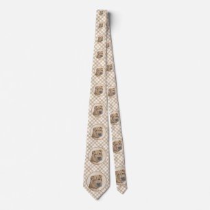 Shar Pei Painting - Cute Original Dog Art Neck Tie