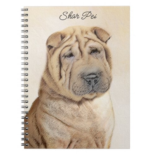 Shar Pei Painting _ Cute Original Dog Art Notebook