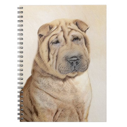 Shar Pei Painting _ Cute Original Dog Art Notebook