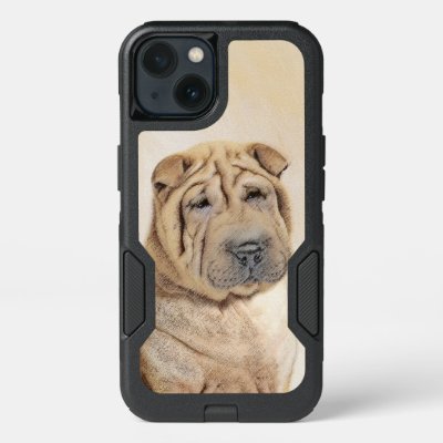 Shar Pei Painting - Cute Original Dog Art iPhone 13 Case