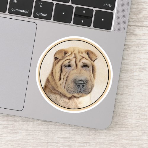 Shar Pei Painting _ Cute Original Dog Art Sticker
