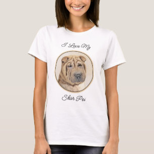 Shar Pei Painting - Cute Original Dog Art T-Shirt