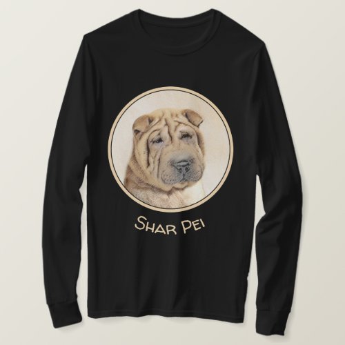 Shar Pei Painting _ Cute Original Dog Art T_Shirt