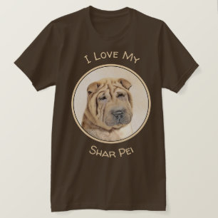 Shar Pei Painting - Cute Original Dog Art T-Shirt
