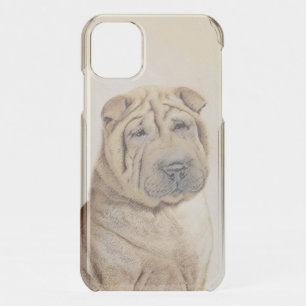 Shar Pei Painting - Cute Original Dog Art iPhone 11 Case