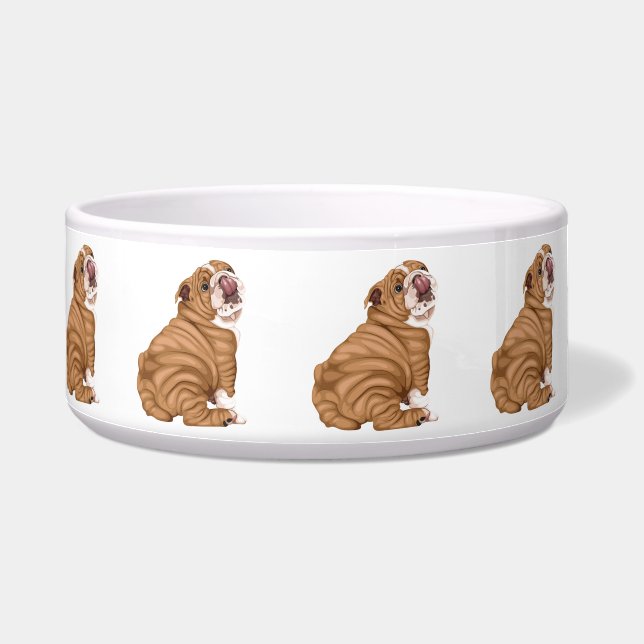Shar-Pei Personalize Bowl (Left)