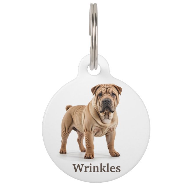 Shar-Pei Personalize Pet ID Tag (Front)
