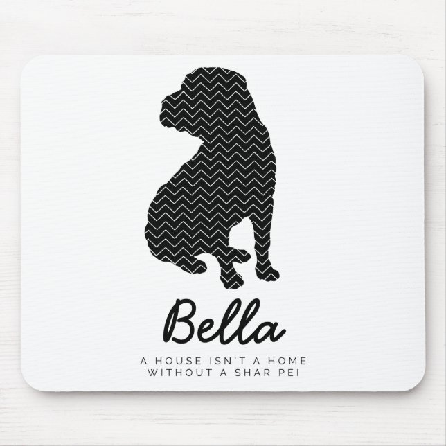 Shar Pei Personalized Mouse Pad (Front)