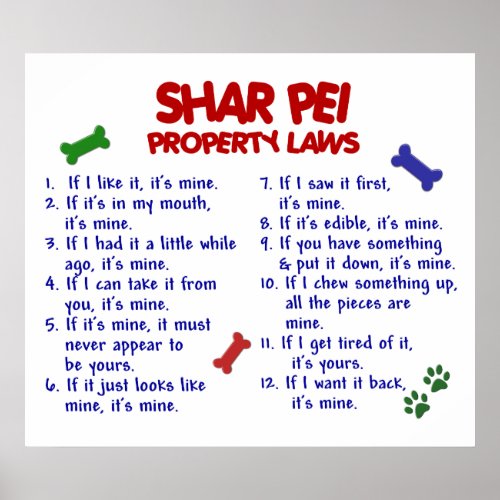 SHAR PEI PL2 POSTER