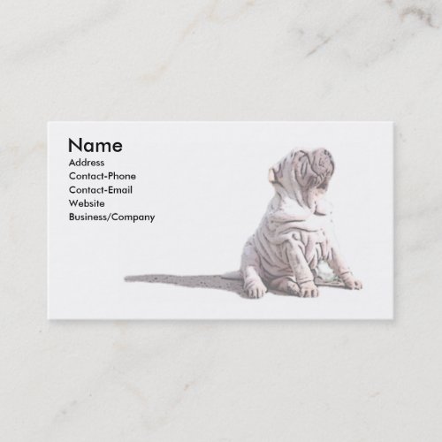 Shar-pei Profile Card Business Card