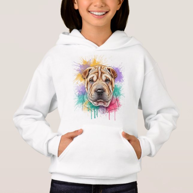  Shar Pei Puppy by Natasha Us  Hoodie (Front)
