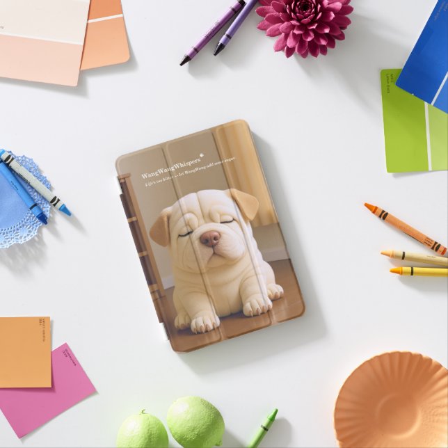 Shar Pei Puppy - Soft Serenity by WangWang iPad Mini Cover (In Situ)
