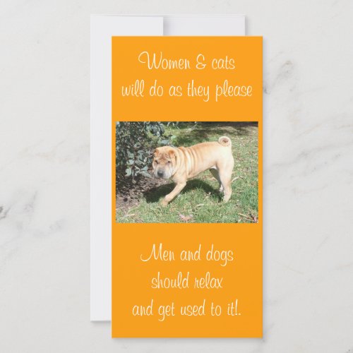 Shar Pei Rescue Blank CArd