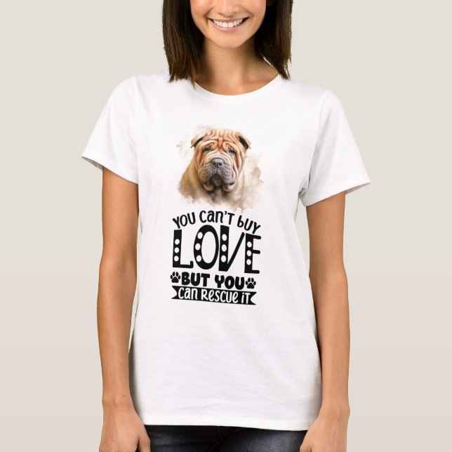 Shar-Pei Rescue Love T-Shirt (Front)