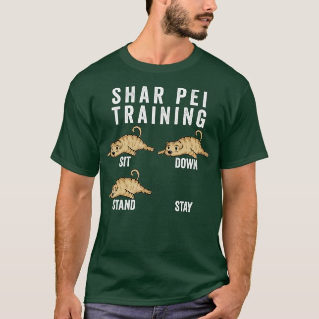 Shar Pei Training Dog T-Shirt (Front)