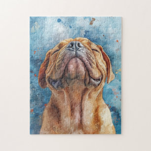 Shar Pei Watercolor Painting Jigsaw Puzzle