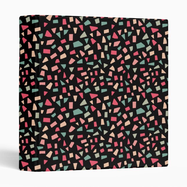 Shards - Colors 01 - on Black 3 Ring Binder (Front/Spine)