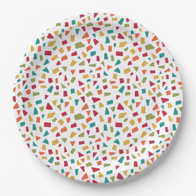 Shards - Colors 02 Paper Plates (Front)
