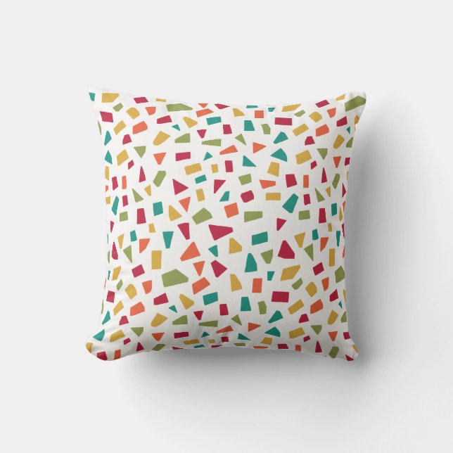 Shards - Colors 02 Throw Pillow (Front)