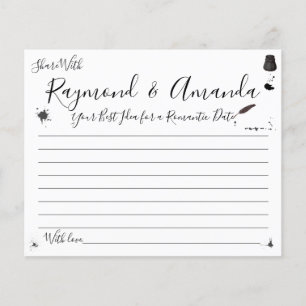 Share a Date Idea for Couple Bridal Shower card Flyer