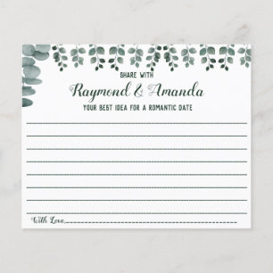 Share a Date Idea for Couple Bridal Shower card Flyer