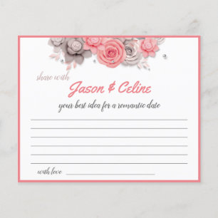 Share a Date Idea for Couple Bridal Shower Card Flyer