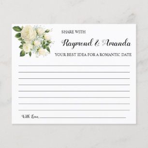 Share a Date Idea for Couple Bridal Shower Card Flyer