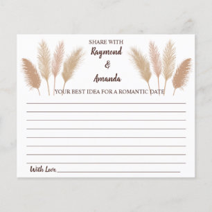 Share a Date Idea for Couple Bridal Shower Card Flyer