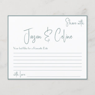 Share a Date Idea for Couple Bridal Shower Flyer