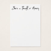 Share a Memory Celebration of Life Memorial Card M (Front)