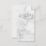 'Share a Memory' Elegant Marble Script Wedding Advice Card<br><div class="desc">Add a personal touch to your wedding with a modern script wedding advice and wishes card.
This card features title 'share a memory' in grey modern script font style and details in grey modern sans serif font style on white marble background.</div>