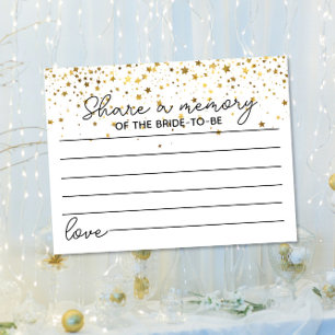 share a memory game bridal shower Bachelorette Postcard