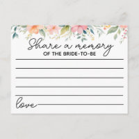 share a memory game bridal shower