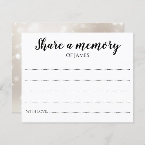 Share a Memory Memorial Celebration of Life