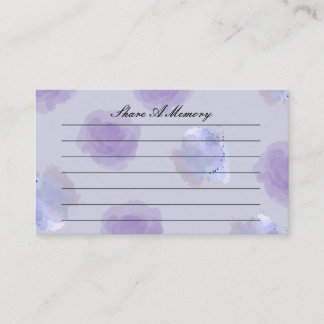Share a Memory of a Loved One Card – Funeral