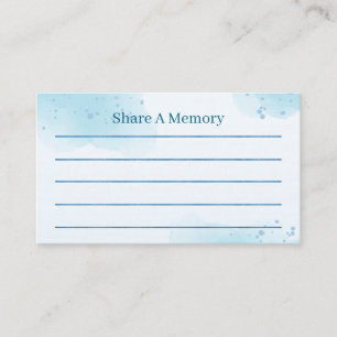 Share a Memory Template – Baby Blue