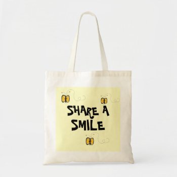 Share A Smile Tote Bag by seashell2 at Zazzle