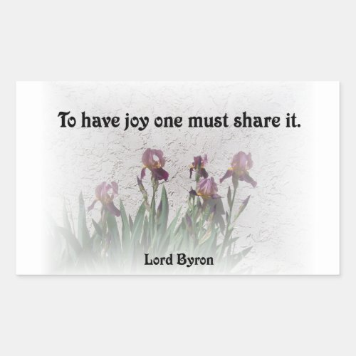 Share Joy Rectangular Sticker