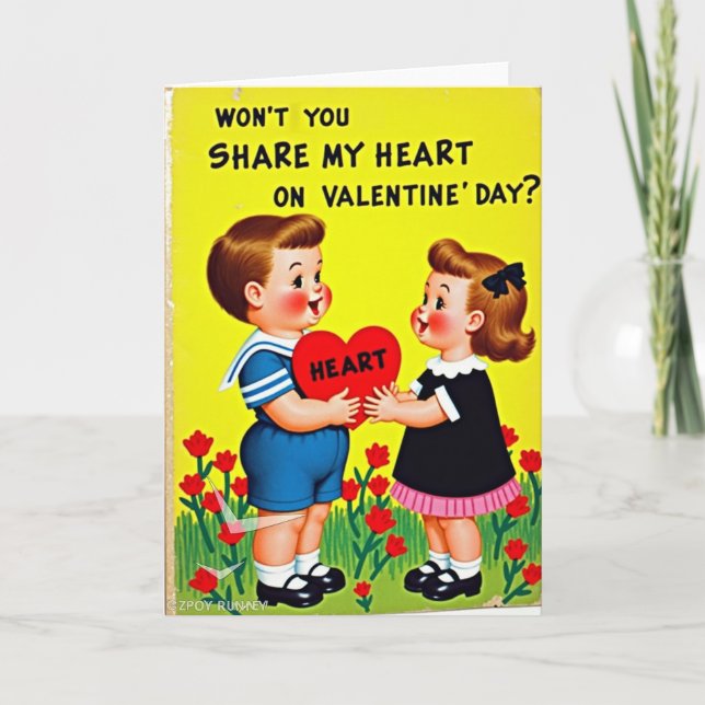 Share My Heart Valentine Card (Front)