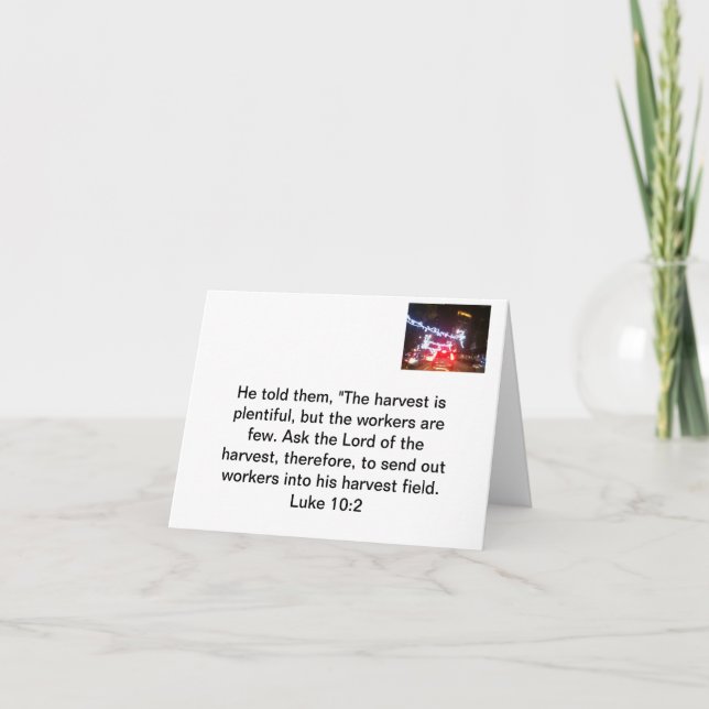 Share the gospel. holiday card (Front)