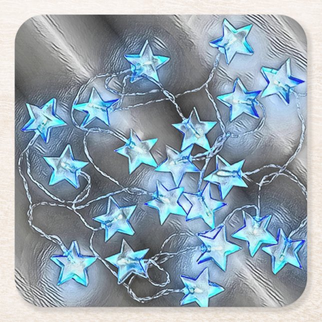 Share The Light Square Paper Coaster (Front)