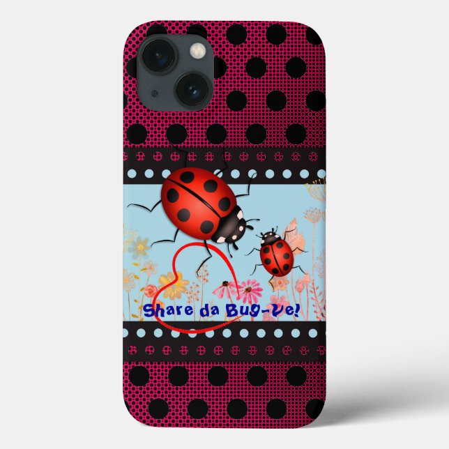 Share the Love Bug Case-Mate iPhone Case (Back)
