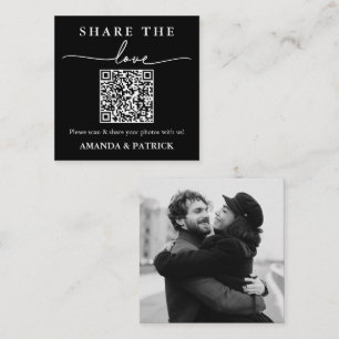 Share the Love Custom QR Code Wedding Card