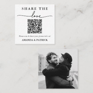 Share the Love Custom QR Code Wedding Card