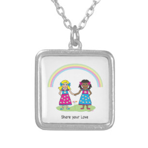 Share the Love - Equality for All Silver Plated Necklace
