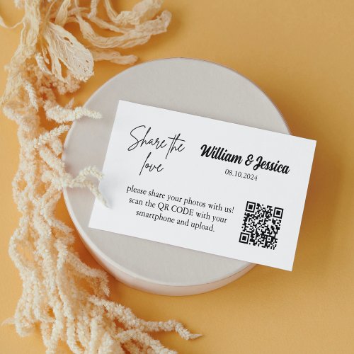 Share The Love QR Code Enclosure Card