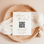 Share The Love Qr Code Wedding Photo Sign at Zazzle