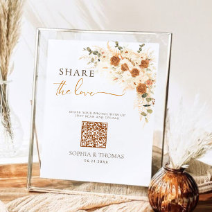 Share the Love QR Wedding Sign