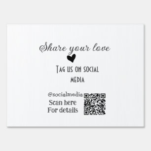 Share the love scan QR code add social details Sign
