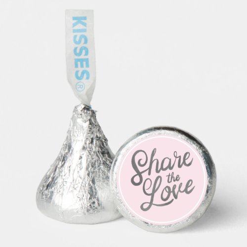 Share the Love Silver and Pink Hersheys Kisses